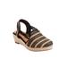 Extra Wide Width Women's The Clea Espadrille by Comfortview in Black Natural (Size 9 WW)