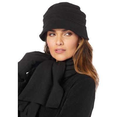 Women's Fleece Hat by Accessories For All in Black