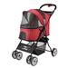 Red Catalina Pet Stroller, 11 LBS, Red / Black