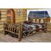 Loon Peak® Glacier Country Collection Pine Bed Wood in Brown/Green | 47 H x 60 W x 87 D in | Wayfair LNPK8264 39526025
