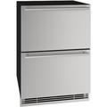 U-Line 5.2 cu. ft. Freestanding Mini Fridge Stainless Steel in Gray | 33.68 H x 24 W x 23.43 D in | Wayfair UHDR124-SS61A