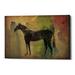 August Grove® Cheval Noir V2 by Ryan Fowler - Wrapped Canvas Graphic Art Print Metal in Brown/Green | 26 H x 40 W x 1.25 D in | Wayfair
