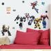 York Wallcoverings Transformers All Time Favorites Peel & Stick Wall Decal Vinyl in Blue/Gray/Red | 10.9 H x 8.3 W in | Wayfair RMK4231SCS