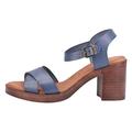 Hush Puppies Women's Georgia Heeled Sandal, Blue, 3 UK