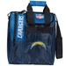 Los Angeles Chargers Single Bowling Ball Tote Bag with Shoe Compartment