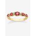 Women's Yellow Gold-Plated Simulated Birthstone Ring by PalmBeach Jewelry in October (Size 9)