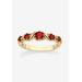 Women's Yellow Gold-Plated Simulated Birthstone Ring by PalmBeach Jewelry in July (Size 10)