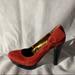 Jessica Simpson Shoes | Jessica Simpson Size 8.5 Maro Heels - Leather | Color: Black/Orange | Size: 8.5