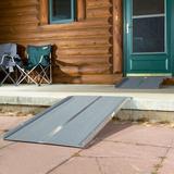 Silver Spring Threshold Ramp Metal in Blue | 4 H x 30 W x 48 D in | Wayfair STR-430