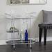 Willa Arlo™ Interiors Kaiden Bar Cart Glass/Iron, Metal in Gray | 33.25 H x 16.38 W x 30.63 D in | Wayfair 85A2D510FCDF4817818E8098EC67D2E0