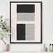 East Urban Home Minimal Geometric Lines & Squares VII - Print on Canvas Canvas, Wood in Gray/White | 46 H x 36 W x 1.5 D in | Wayfair