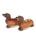 Mr. MJs Dachshunds in Hot Dogs Salt & Pepper Shaker Set Ceramic in Brown | 2 H x 4 W in | Wayfair AB-27-KITSCH-755