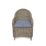 Joss & Main Julia Patio Dining Chair w/ Cushion Wicker/Rattan in Gray | 37 H x 24 W x 35.5 D in | Wayfair EE926E8E86614804BF7E1E89A25D6B13