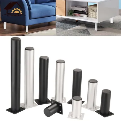 Myhomera – pieds de meuble réglables en aluminium protection pour meuble canapé Table basse ou