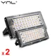 2 pièces/lot 50W LED projecteur éclairage extérieur 220V IP65 étanche lampadaire lampadaire