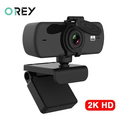Webcam 2K Full HD 1080P caméra Web Autofocus avec Microphone caméra Web USB pour ordinateur portable