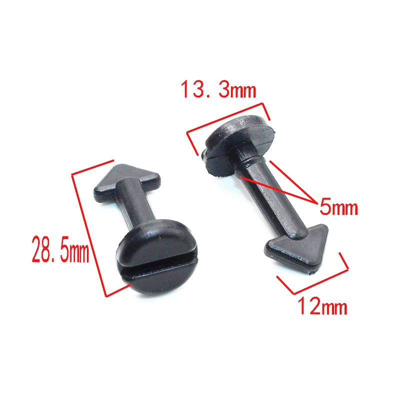 10 pièces plaque de garniture de moteur de voiture vis de fixation en plastique pour citroën Picasso Peugeot 307 Rivet Clip