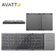 AVATTO – Mini clavier pliable sans fil Bluetooth B033 russe/espagnol/anglais avec pavé tactile