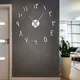 Horloge Murale en Chiffres aniques Autocollants Effet Miroir Acrylique Sans Cadre Grande Montre