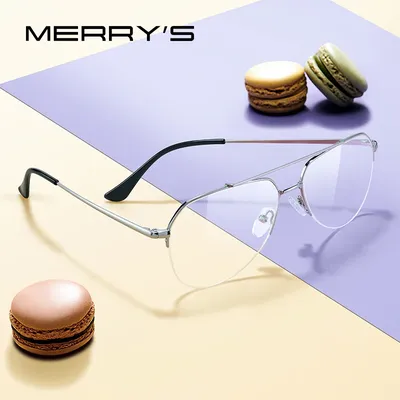 MERRYS – demi-lunettes DESIGN classique pour hommes et femmes monture de lunettes de Prescription