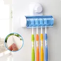 Ensemble d'accessoires de salle de bain porte-brosse à dents support mural porte-brosse à dents