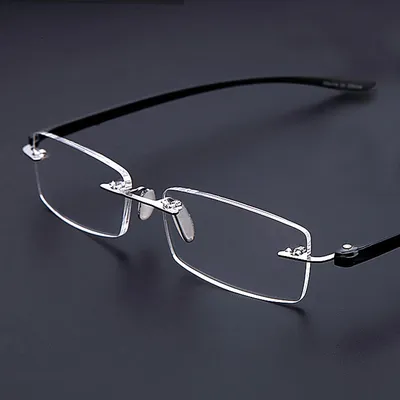 Rolipop-lunettes de lecture sans bords pour hommes et femmes Prescription métal Anti-fatigue