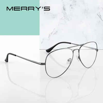 MERRYS DESIGN – monture de lunettes pour homme et femme modèle pilote classique mode myopie