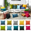 CANIRICA-Juste de coussin en velours pour la décoration de la maison taie d'oreiller décorative