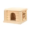 Cages pour petits animaux de compagnie maison pour lapin et hamster lit pour rat QLaura rel bois