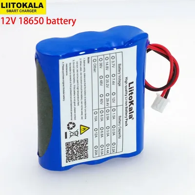 VEITOKALA-Batterie lithium-ion 12V 18650 mAh 2600 V 12.6 V pour caméra CCTV Pipeline sportA