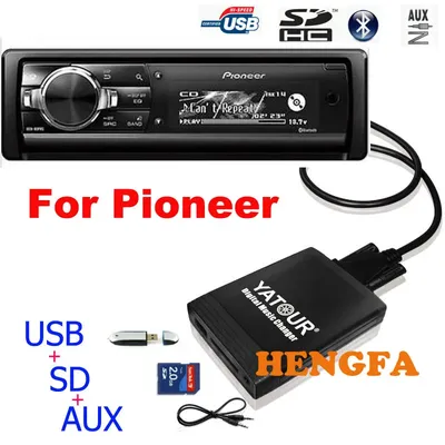 Yatour Car Audio MP3 First pour Pioneer DEH-P900 KEH-P6200-W MEH-P055 DEH-88 Digital Music Changer