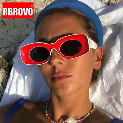 RBROVO – lunettes De soleil carrées surdimensionnées pour femmes et hommes De luxe Vintage De