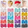 Bandeaux élastiques pour bébé fille matériel en nylon doux 6 pouces 20 pièces nœuds de cheveux