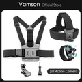 Vamson-Sangle de poitrine pour Yi Lite ceinture de tête vis de montage dragonne pour Gopro