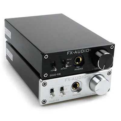 FX-AUDIO DAC-X6 MINI HiFi 2.0 Digital Audio Décodeur Radiateur Entrée USB/Coaxial/Sortie Optique