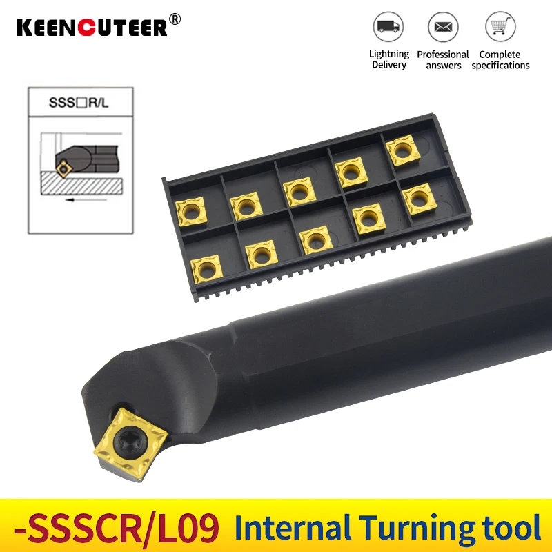 SSSCR/L outils de tournage tour S12M-SSSCR09 S25S-SSSCL09 CNC porte-outil interne barre d'alésage en métal SCMT/SCGT09 inserts en carbure outil de tour a metaux outils de tournage outillage
