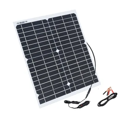 Boguang solar panel -Panneau solaire flexible 18V/20W pour voiture bateau batterie 12V 5V
