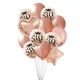 Couronne or Rose 30 40 50 60 ans ballons d'anniversaire adulte 30e 40 50 60 joyeux Anniversaire