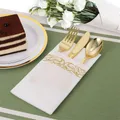 Papier décoratif doré pour fête d'anniversaire essuie-mains décoratifs tissu de poulet serviette