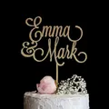 Gâteau de mariage personnalisé Topper avec Couple nom de famille personnalisé Mr & Mrs gâteau de