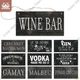 Putuo – Plaque murale en bois pour suspendre des panneaux de vin Plaque d'alcool en bois pour