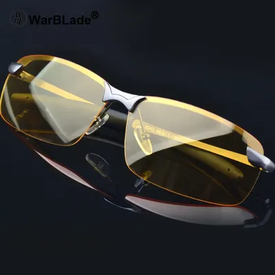 WarBLade – lunettes de soleil polarisées à lentille jaune pour hommes Vision nocturne pour la