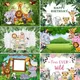 Jungel Safari anniversaire arrière-plans forêt bébé dessin animé fête Poster Portrait photographie