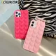 Kowkaka-Coque de téléphone 3D Love Coussins Candy coque arrière solide en silicone pour iPhone 11