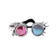 Lunettes Steampunk Vintage Verres Deux Couleurs Verres Bl192. Accessoires Rave Party EDM Cosplay