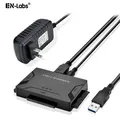 Adaptateur USB SATA IDE avec câble d'alimentation 12V convertisseur 2.5 3.5 IDE / SATA HDD vers USB