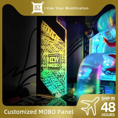 Couvercle de décoration de carte mère pour bricolage panneau d'éclairage RGB châssis MOD ARGB MOBO
