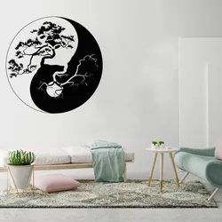 Yin Composer Vermont Shay Tree Stickers muraux en vinyle papier peint asiatique décalcomanie