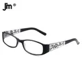 JM lunettes de lecture carrées Vintage à charnière de printemps pour femmes bras épais loupe