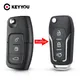 KEYYOU – coque de clé de télécommande pour Ford Mondeo Focus Fiesta C Max S Max Galaxy étui vierge